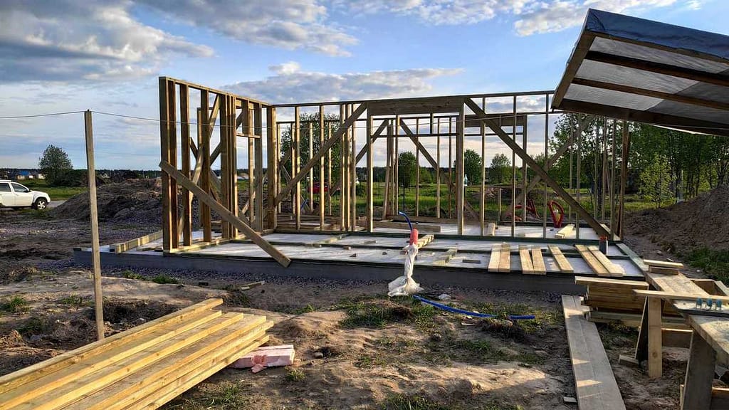 силовой каркас дома с монтажом металлочерепицы под ключ в Углово 3 IMG 20220530 200956 3