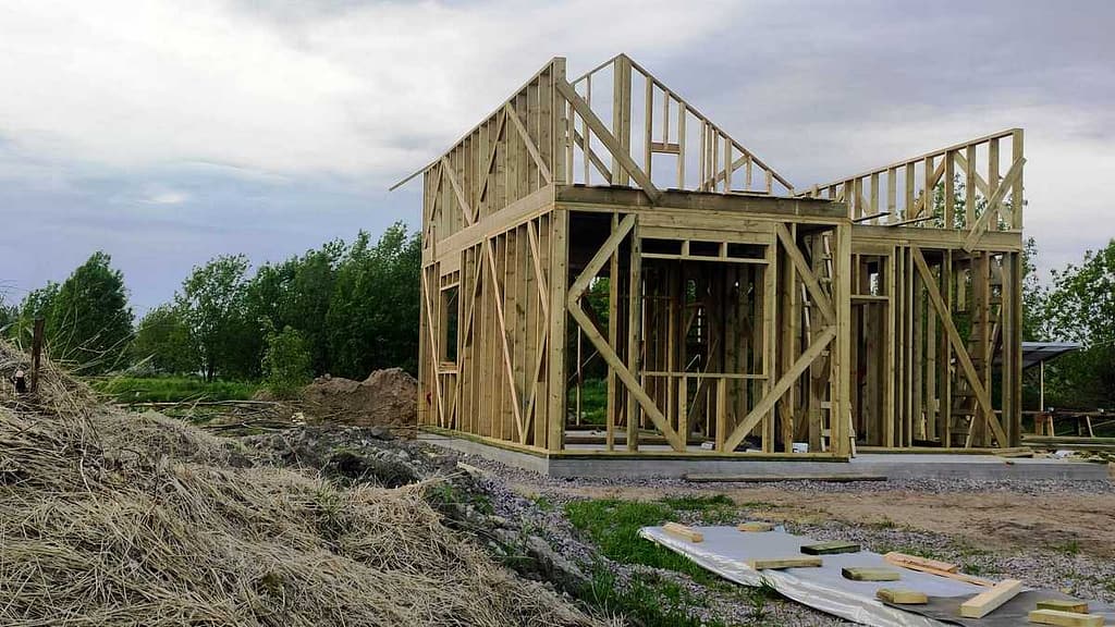 силовой каркас дома с монтажом металлочерепицы под ключ в Углово 5 IMG 20220605 203330 3