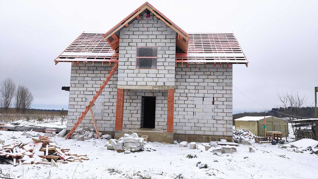 Крыша на газобетоне с кукушкой в Таровицы 3 IMG 20221121 141709