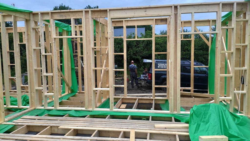 Каркас дома с кровлей и утеплением в Ермилово 30 IMG 20250707 205756