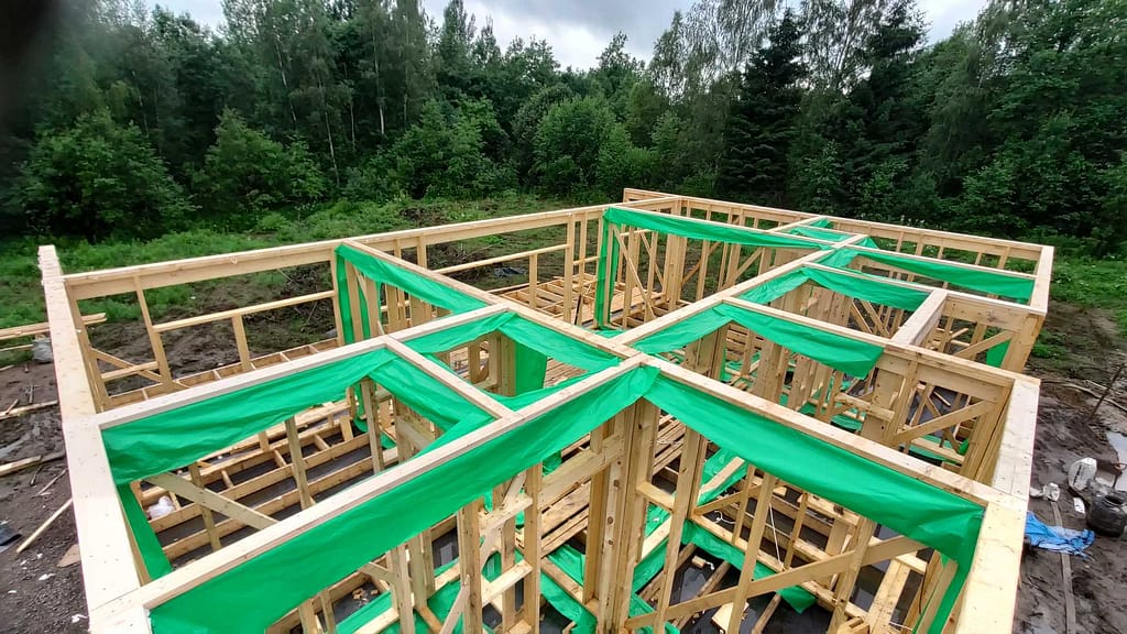 Каркас дома с кровлей и утеплением в Ермилово 35 IMG 20250708 201210