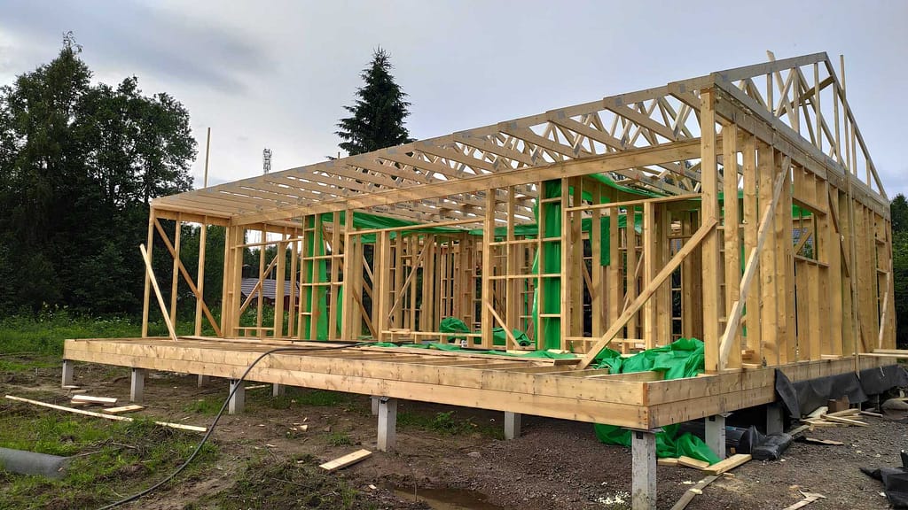Каркас дома с кровлей и утеплением в Ермилово 4 IMG 20250709 195531