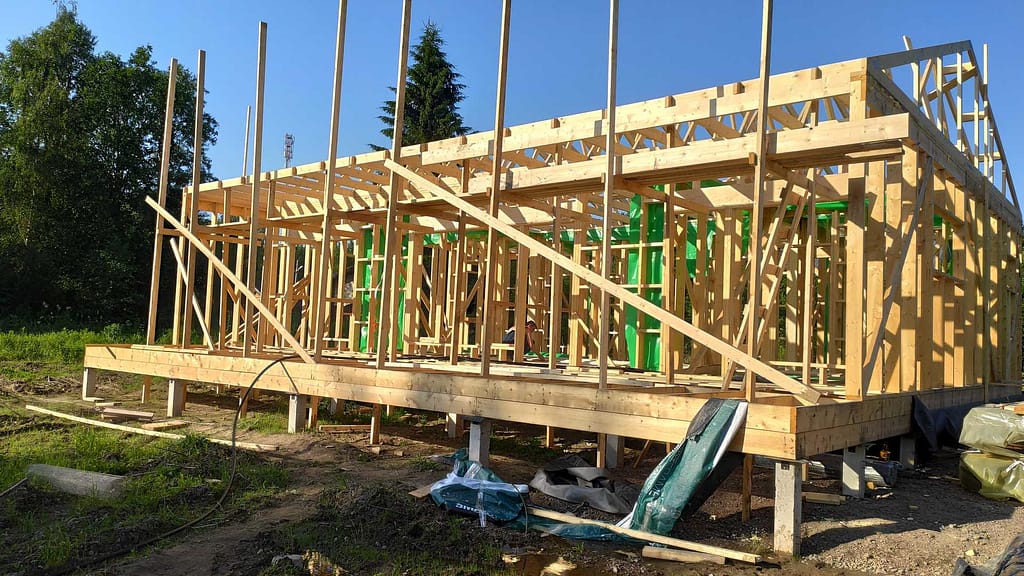 Каркас дома с кровлей и утеплением в Ермилово 6 IMG 20250711 183829