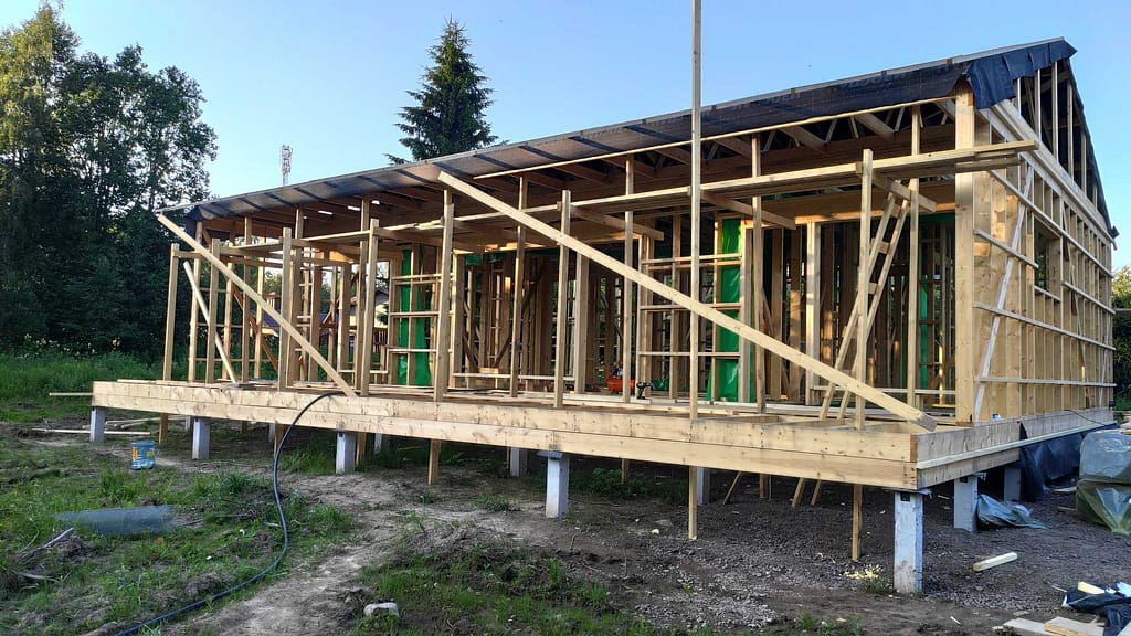 Каркас дома с кровлей и утеплением в Ермилово 10 IMG 20250716 203732