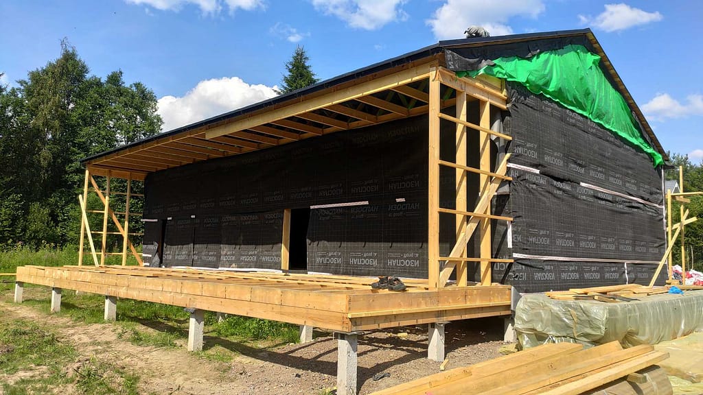 Каркас дома с кровлей и утеплением в Ермилово 17 IMG 20250724 144622