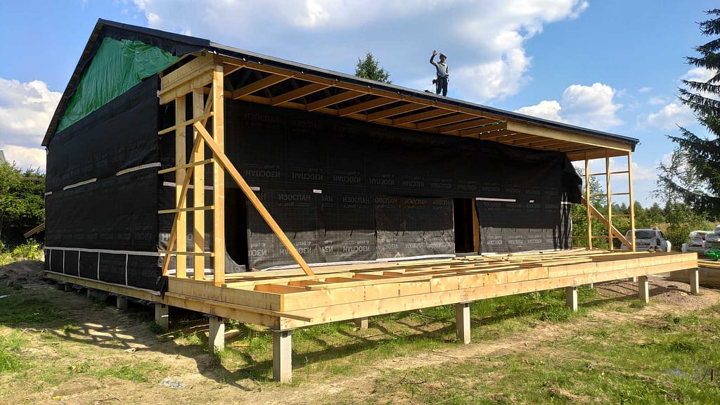 Каркас дома с кровлей и утеплением в Ермилово 18 IMG 20250724 144652