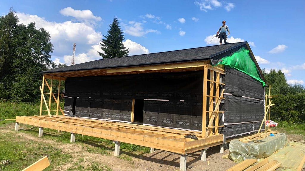 Каркас дома с кровлей и утеплением в Ермилово 19 IMG 20250724 145258