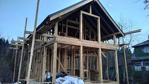 внешняя отделка каркасного дома имитацией бруса в Сопках Выборгский район