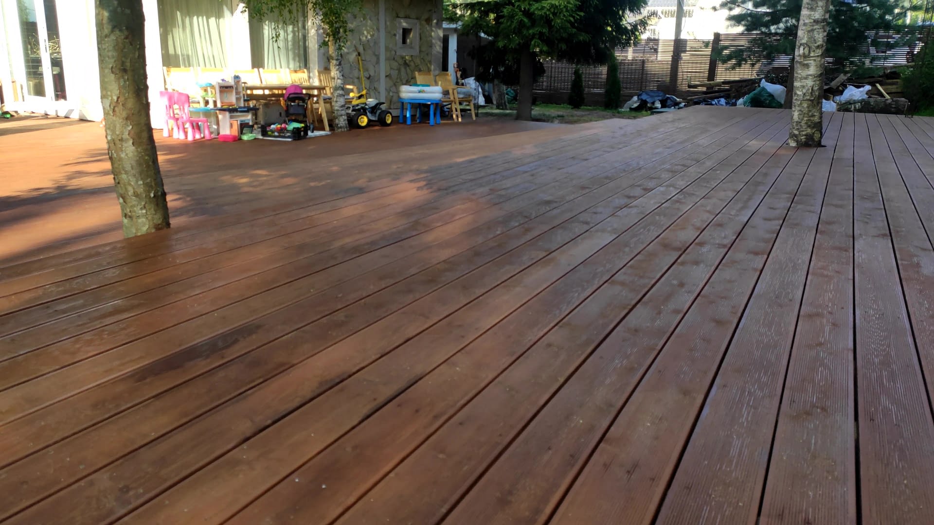 Терраса к дому под ключ в СПб и Ленобласти 2 Готовая терраса к дому построенная бригадой плотников в Ленинградской области